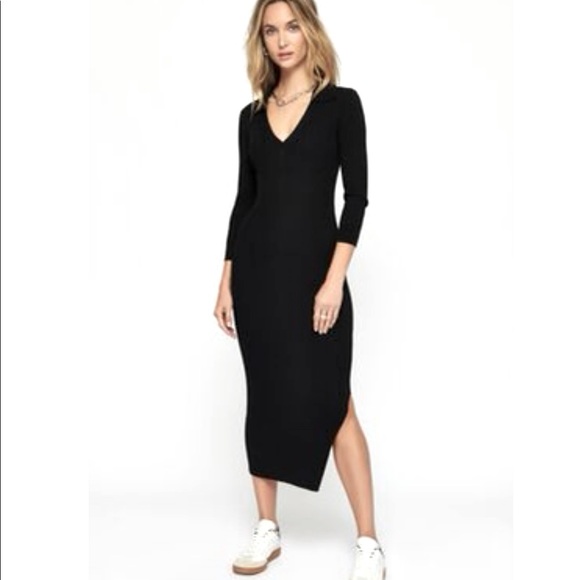 Dynamite Long Sleep Polo Dress - Picture 1 of 4